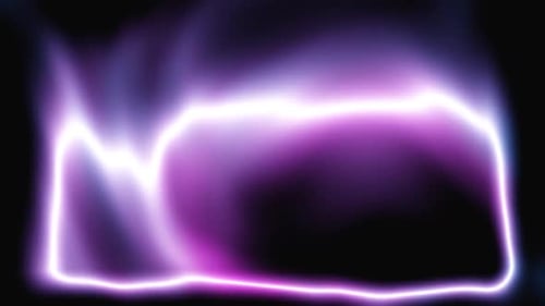 Glowing Fluid Abstract Neon Frame Animation