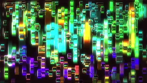 Abstract Glass Geometric Animated Mosaic Bg 8