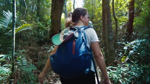 Couple Hiking in the Forest