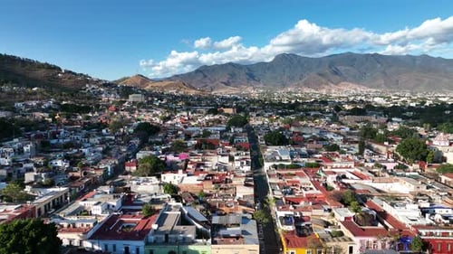Aerial view of Oaxaca City, Mexico
