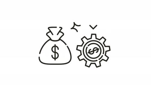 Finance Automation Loop Animation Icon