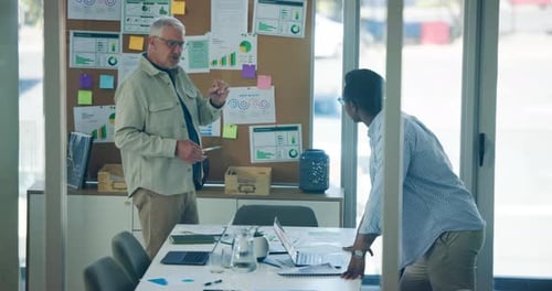 Teamwork, documents and business people with graphs for budget, finance review and revenue meeting