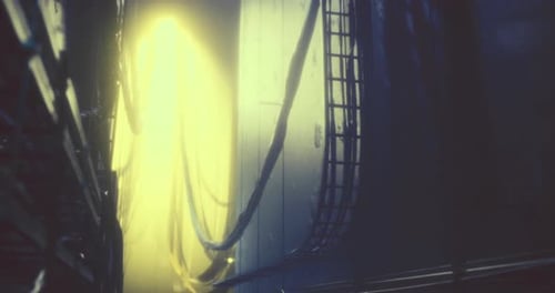 Atmospheric Grungy Industrial Haze Background Animation