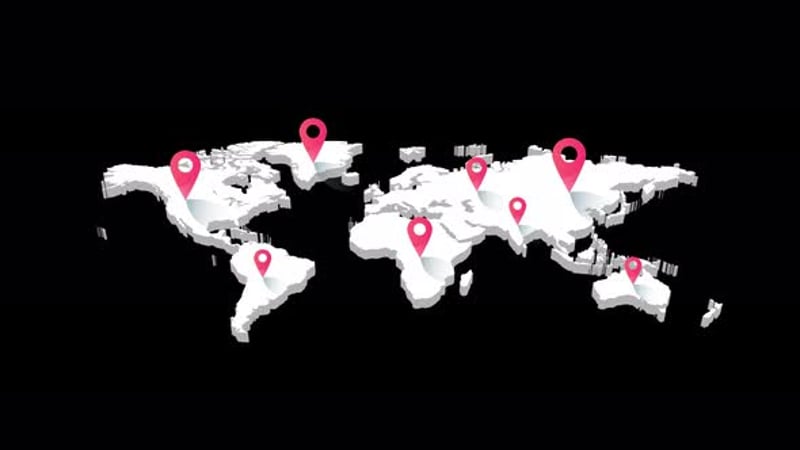 India Map Location Pin Point Animation, Infographics Motion Graphics ft ...