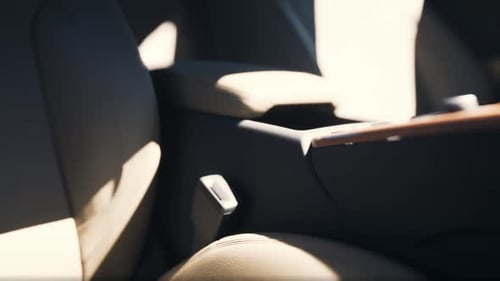 Modern Car Interior with Smooth Camera Pan