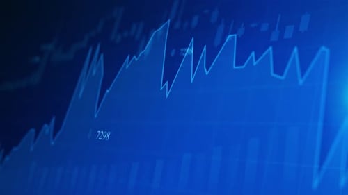 Economic Graph with Diagrams on the Stock Market for Business