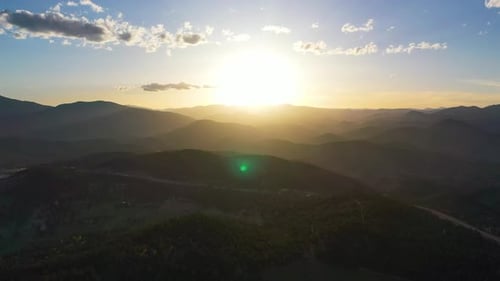 Sunrise Over Foothills and Clear Creek in Golden