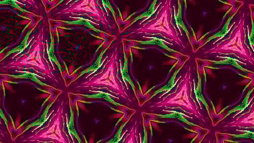 Vibrant Abstract Kaleidoscope Pattern Background