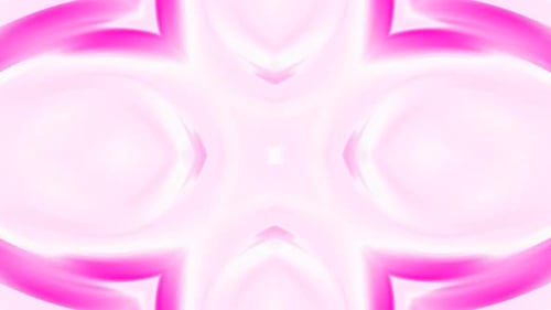 Abstract Fluid Pink and White Symmetrical Motion Graphic Background