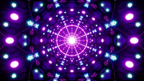 Psytrance Music Festival Concert Tunnel