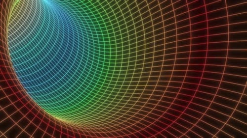Glow Color Wire Round Tunnel Able to Loop
