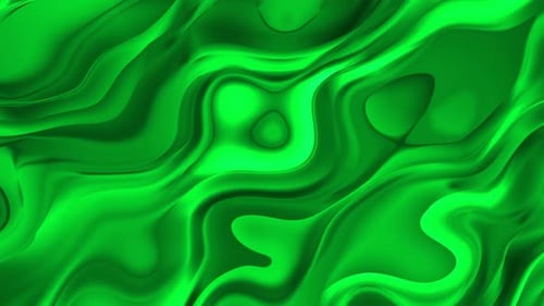 Curved shape wavy texture futuristic surface is constantly reflected glossy liquid background