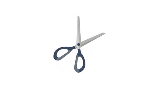 Flat Design Scissors Open and Close Animation