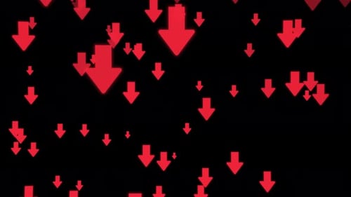Animación de negociación a la baja del mercado de valores