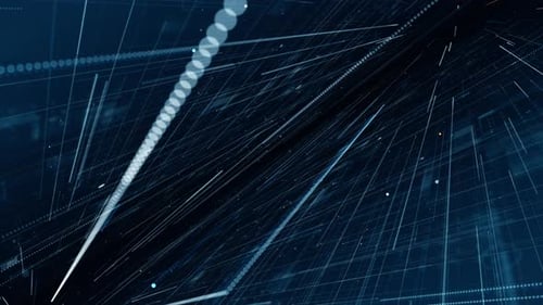Futuristic Digital Grid Network Background Animation