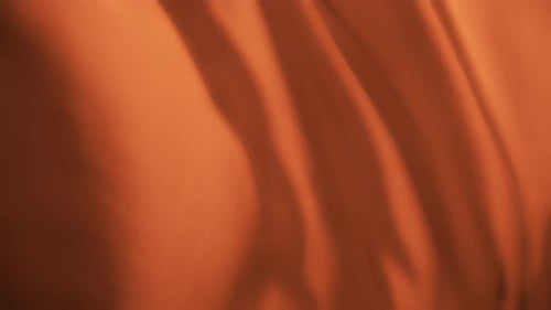 Abstract Animated Background with Flowing Orange Shapes