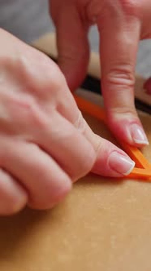 Cutting Cookie Dough With a Cookie Cutter