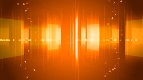 Abstract motion background, shining lights, energy waves and sparkling fireworks style particles