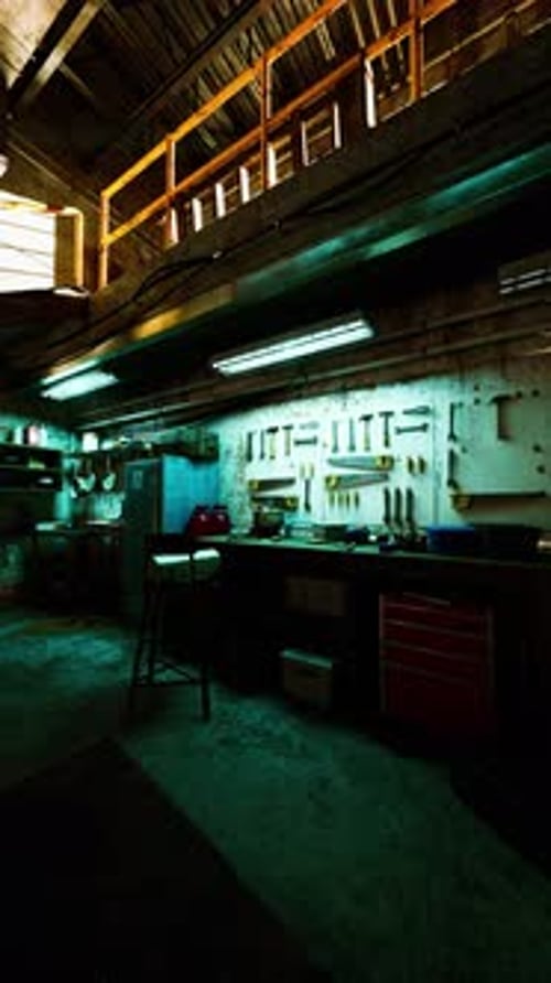 Room Filled With Tools and Machinery