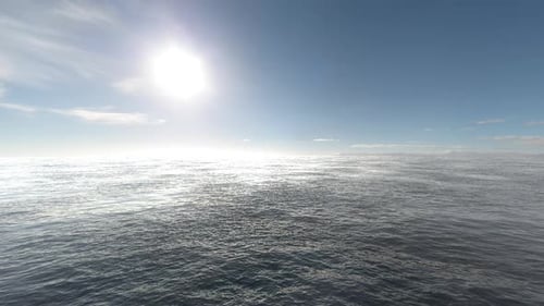 Calm Daylight Ocean Background Loop