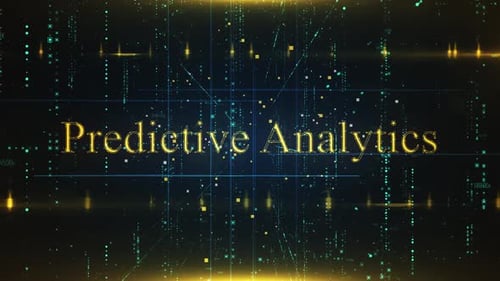 Predictive Analytics Word On Technology Background