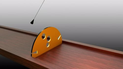 3D-Animation von Bällen, die mit berechneten Geschwindigkeiten kreisen