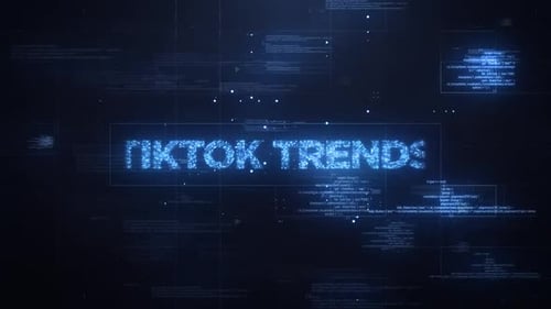 Futuristic Glowing Digital Text Reveal