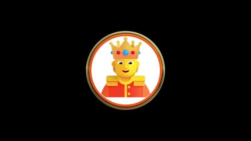 Person With Crown 3d Icon