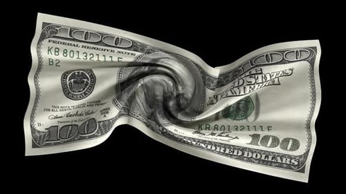 Fluid Animation of a Folding and Unfolding 100 Dollar Bill