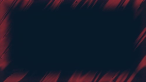 Abstract Halftone Fluid Motion Frame Scratched Pop Art Wavy Dynamic Dotted Flames