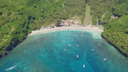 Small Lagoon Beach and Traditional Boats