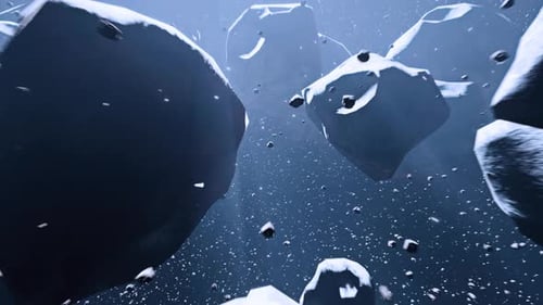 Drifting Through A Dense Field Of Asteroids