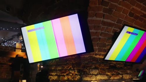 Screen Issues Not Working with Distortions and Interferences on TV Color Frame for Customizing TV