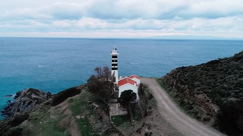 Historical izmir sarpincik lighthouse
