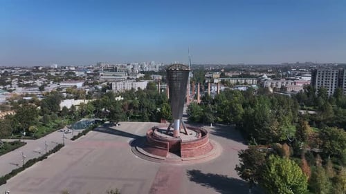 Parc de l'Indépendance à Shymkent, Kazakhstan