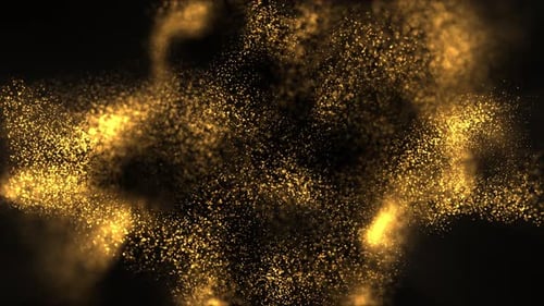Gold Particle Background
