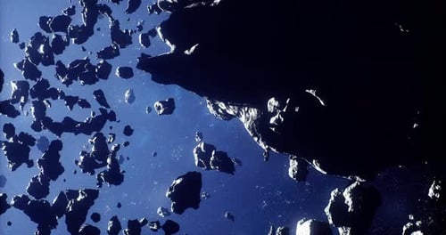 Exploring the Vast Field of Asteroids in Deep Space with Floating Debris