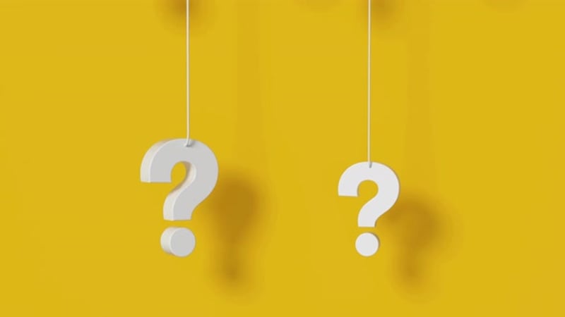 Animated Bouncing Red Question Mark 3D Loop, Backgrounds Motion ...