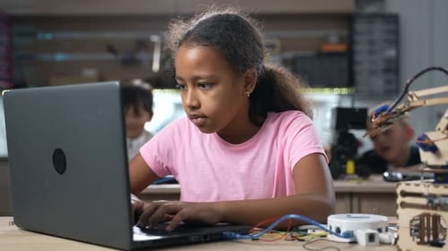 Smart African School Girl Programming Software