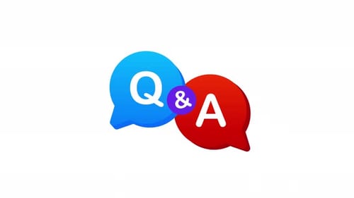 Animated Q&A Icon for Modern Presentations