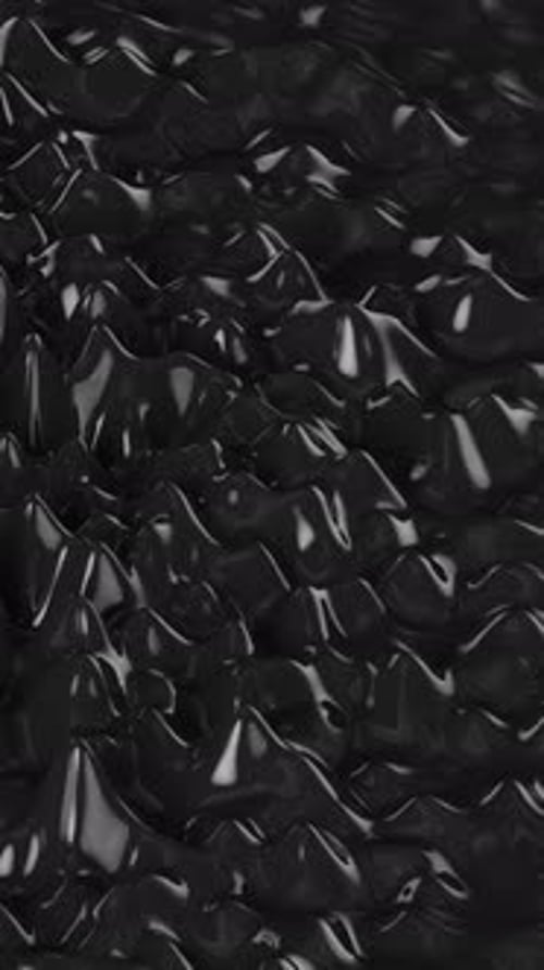 Abstract Black Fluid Waves Background Loop