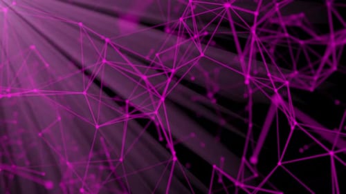 Glowing Futuristic Plexus Network Animated Background