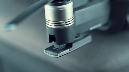 4K Drone Camera propeller, hyper close up, aerial photography gear, professional film equipment, stu