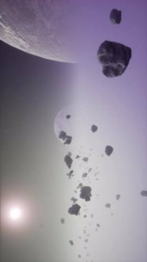 a Large Cluster of Asteroids Near an Unknown Planet Vertical