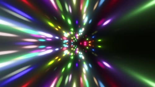 Colorful Lights Particle Motion Loop