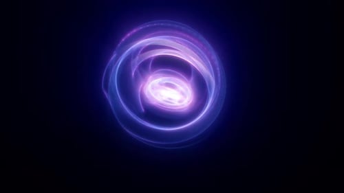 Abstract Purple Blue Energy Swirl Seamless Loop
