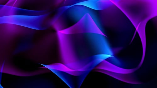 Abstract Fluid Neon Waves Background Loop