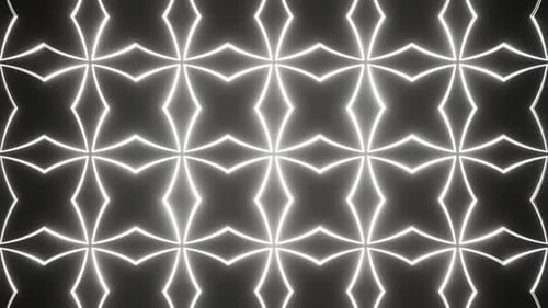 Blaugrün und Rot auf schwarzem abstraktem Hintergrund mit leuchtenden Neonsternen, Vj Loop-Animation in HD