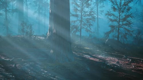 A Forest Filled with Lots of Tall Trees