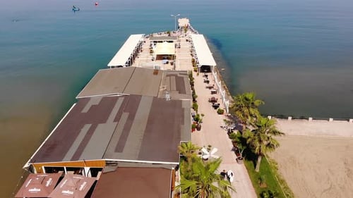 Sea Beach Sunsets Beautiful Sky Aerial View Drone Camera